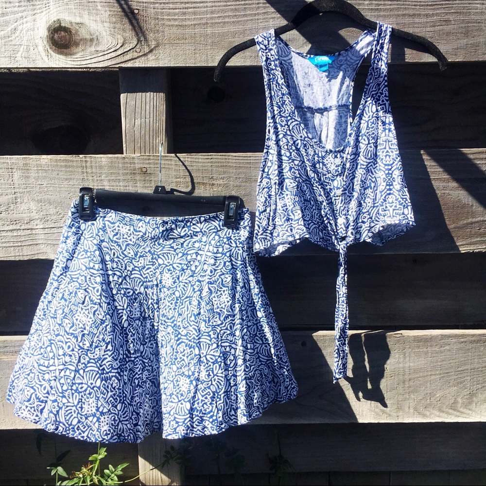 L’AMOUR Two Piece Skirt Set